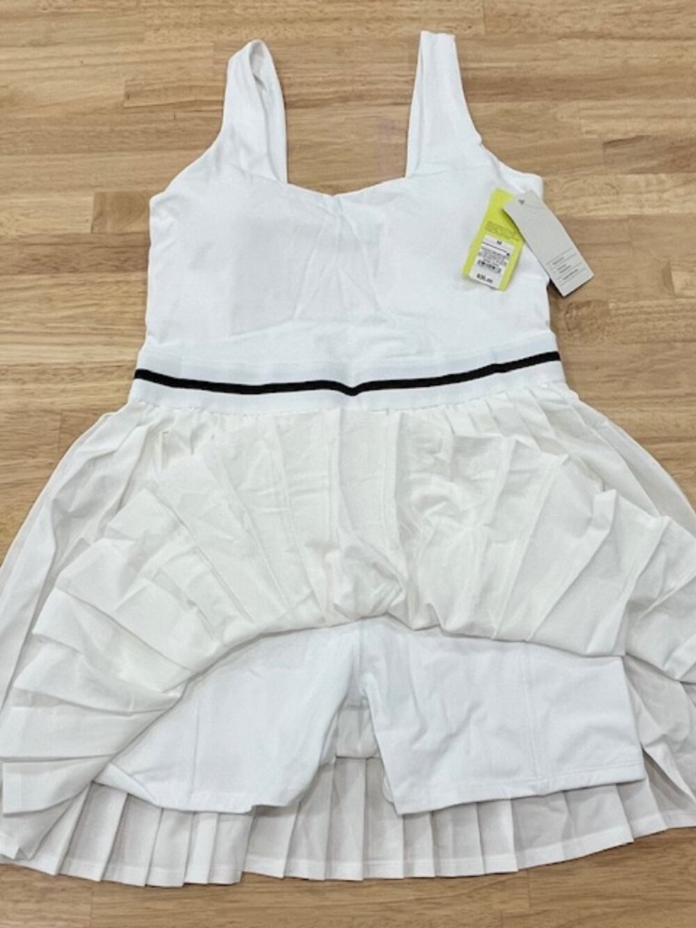 All in Motion Women's Pleated Active Dress, White and black, Size M, NWT - Picture 3 of 7